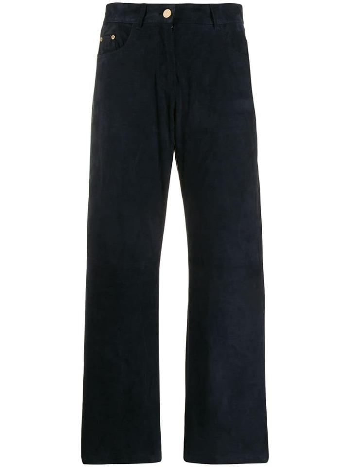 's Max Mara Straight Leg Trousers - Blue
