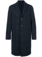 Harris Wharf London Tartan Check Coat - Blue