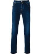 Jacob Cohen Long Fit Skinny Jeans, Men's, Size: 32, Blue, Cotton/polyester/spandex/elastane