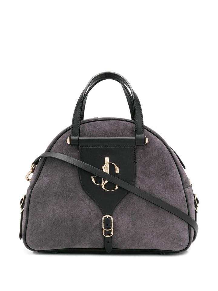 Jimmy Choo Varenne Bowling Bag - Grey
