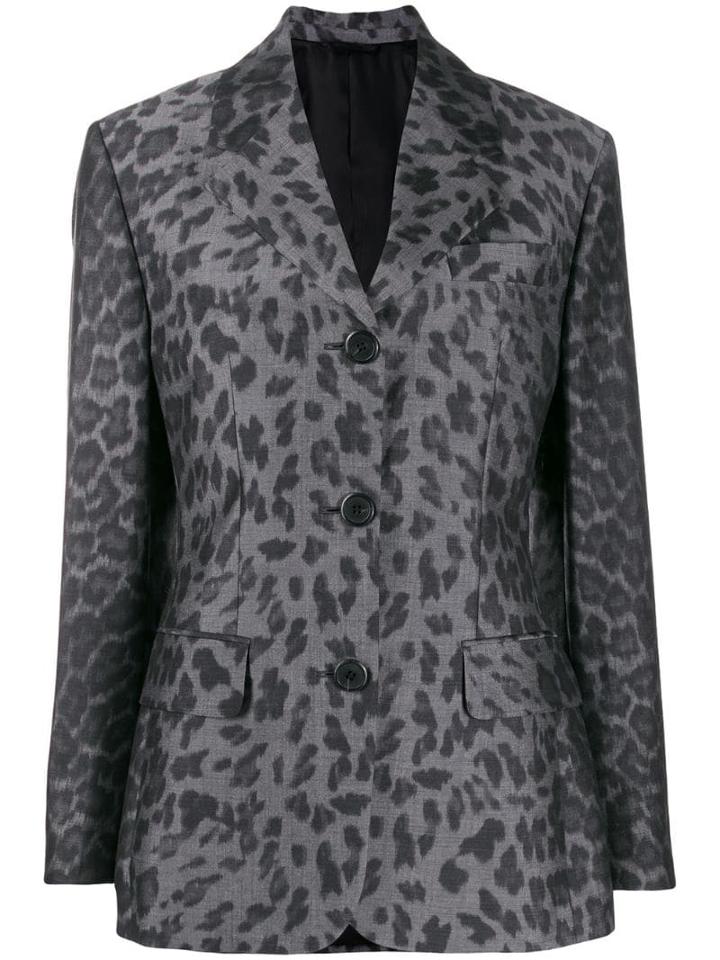 Prada Leopard-print Jacket - Green