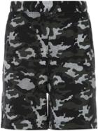 Blackbarrett Mesh Camouflage Print Track Shorts