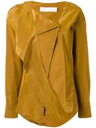 Victoria Beckham - Wrap Tie Shirt - Women - Silk/cotton - 14, Green, Silk/cotton