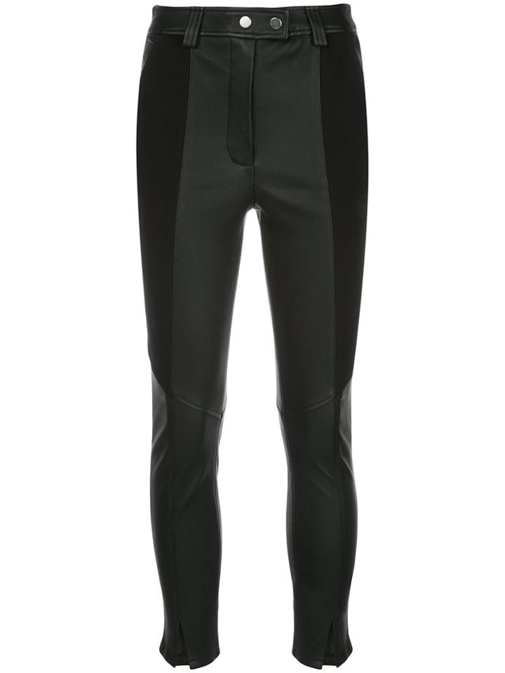 A.l.c. Panelled Leather Trousers - Black