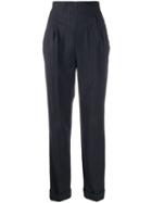 Romeo Gigli Pre-owned 1990's Pinstriped Straight Trousers - Blue