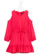 Miss Blumarine Cold Shoulder Dress, Girl's, Size: 12 Yrs, Red