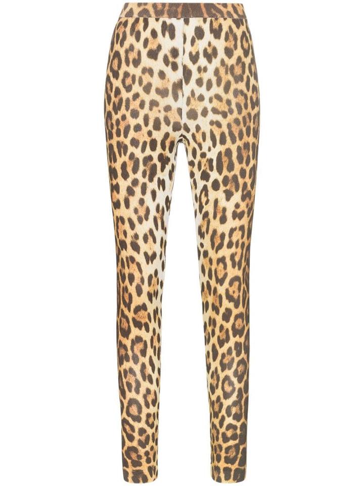 Moschino Leopard Print High-waisted Leggings - 1888 Animalprint