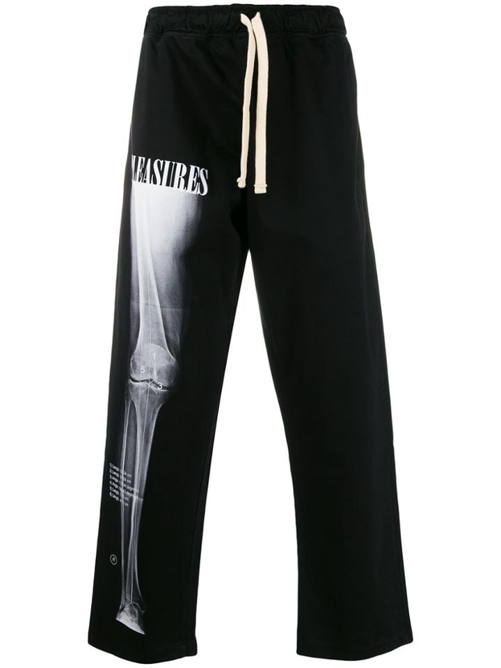 Pleasures X-ray Graphic Print Track Pants - Black