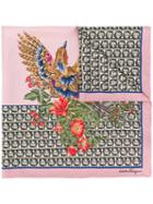 Salvatore Ferragamo Bird Print Scarf - Neutrals