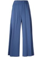 Forte Forte Wide Leg Culottes, Women's, Size: 0, Blue, Cotton/spandex/elastane/viscose/virgin Wool