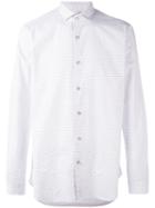 Dnl - Grey Polka Dot Shirt - Men - Cotton - 42, White, Cotton