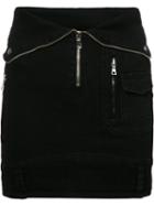 Rta - Fitted Denim Skirt - Women - Cotton/spandex/elastane/elaeis Guineensis Oil - 4, Women's, Black, Cotton/spandex/elastane/elaeis Guineensis Oil