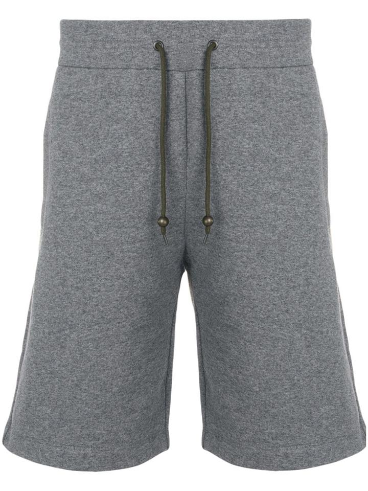 Mr & Mrs Italy Knee Length Fleece Shorts - Grey