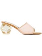 Tu Es Mon Trésor Dodecahedron Heel Mules - Pink