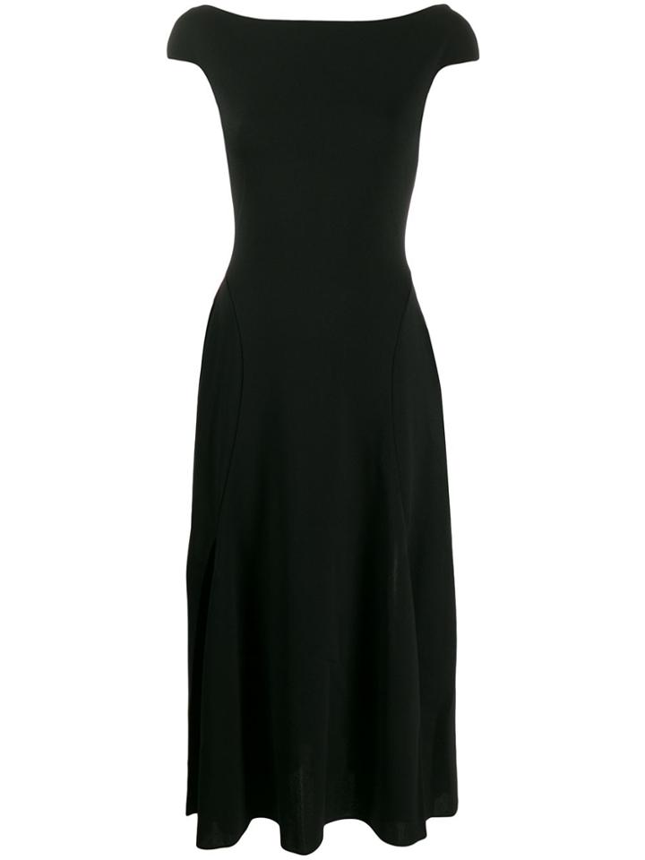 Esteban Cortazar Open Back Dress - Black