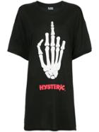 Hysteric Glamour Skeleton Print Long T-shirt - Black