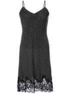 Gold Hawk - Lace Trim Camisole Dress - Women - Silk/cotton/nylon - M, Black, Silk/cotton/nylon
