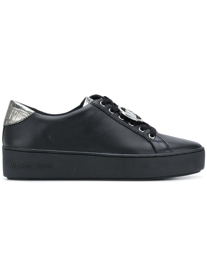 Michael Kors Collection Logo Charm Low-top Sneakers - Black