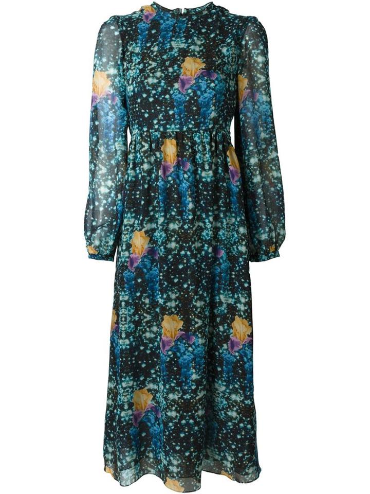 Francesco Scognamiglio Floral Print Dress, Women's, Size: 38, Silk
