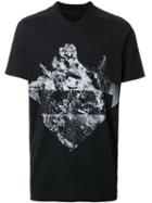 Nil0s - Water Print T-shirt - Men - Cotton - Iii, Black, Cotton