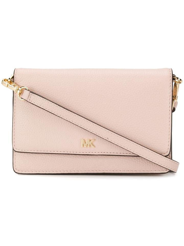 Michael Michael Kors Pebbled Convertible Crossbody - Pink