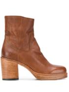 Officine Creative Block Heel Ankle Boots - Brown