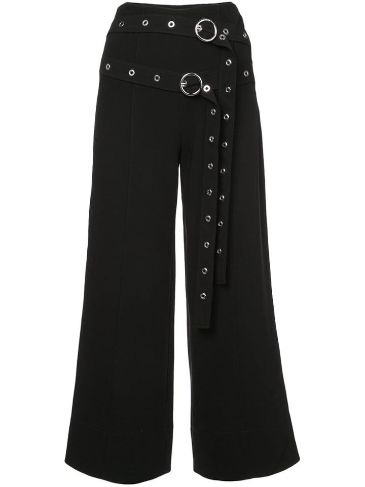 Cinq A Sept Riveted O Belt Trousers - Black