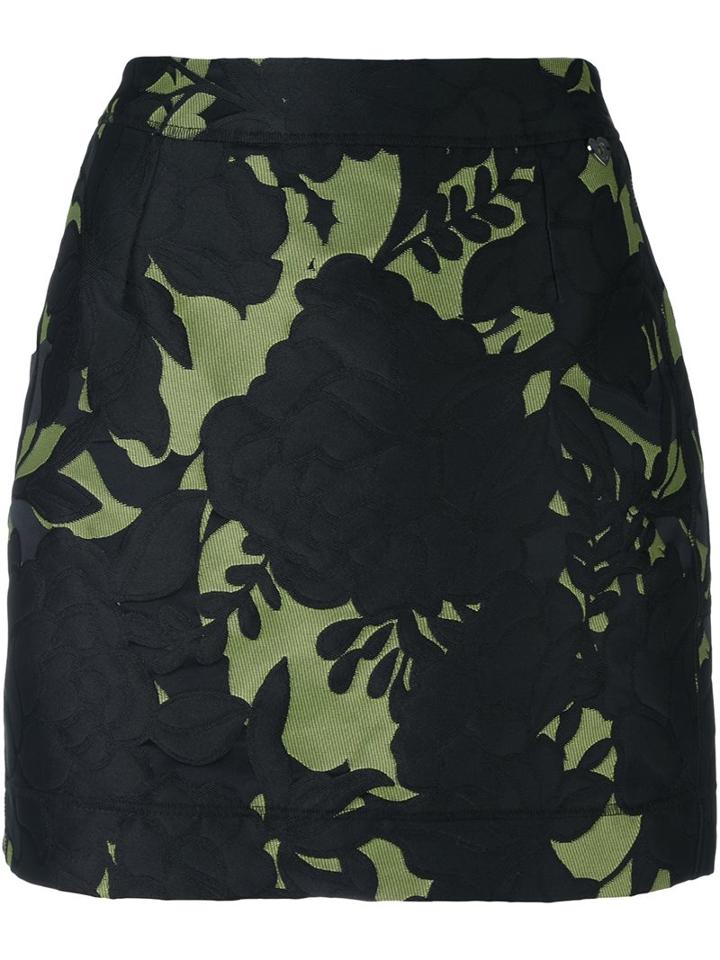Twin-set Floral Jacquard Mini Skirt