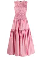 Roksanda Ruched Poplin Dress - Pink
