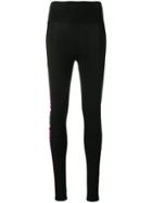 Philipp Plein Logo Stripe Leggings - Black