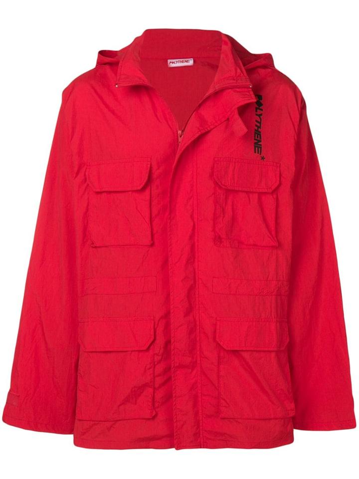 Polythene* Optics Logo Hooded Jacket - Red