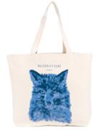 Maison Kitsuné - Fox Print Tote - Men - Cotton - One Size, Nude/neutrals, Cotton