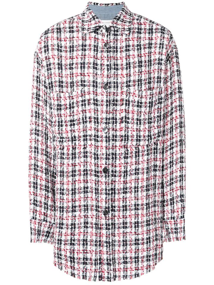 Faith Connexion Button-down Plaid Shirt - Blue