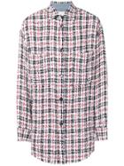 Faith Connexion Button-down Plaid Shirt - Blue