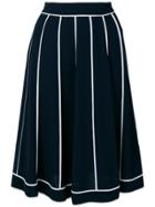 Edward Achour Paris Pleated Midi Skirt - Blue