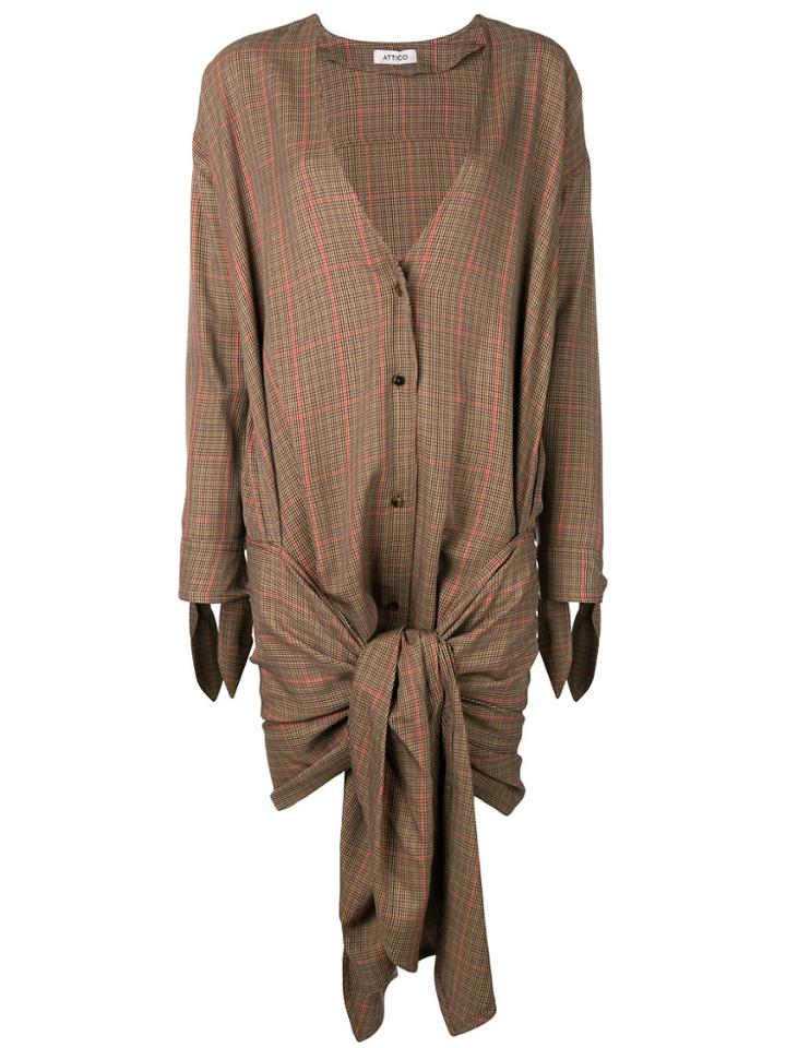 Attico Shirt Dress - Brown