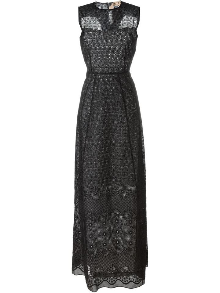 No21 Embroidered Evening Dress