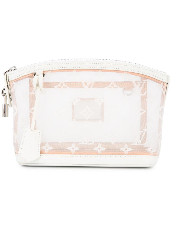Louis Vuitton Vintage Lockit Clutch - White