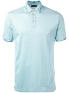 Etro Printed Collar Polo Shirt, Men's, Size: Small, Green, Silk/cotton