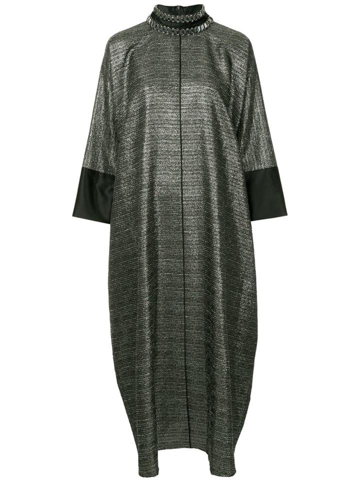 Layeur Metallic Long Dress