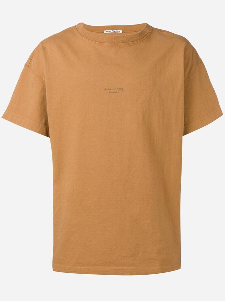 Acne Studios Logo Print T-shirt - Brown