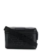 Emporio Armani Logo Embossed Bag - Black