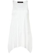 Federica Tosi Distressed Sleeveless Top - White