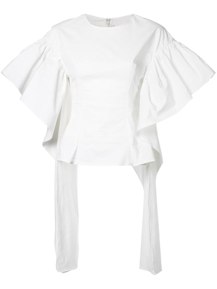 Rejina Pyo Flared Sleeve Blouse - White