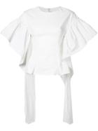 Rejina Pyo Flared Sleeve Blouse - White