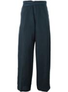Dolce & Gabbana Vintage Wide Leg Trousers, Men's, Size: 50, Blue