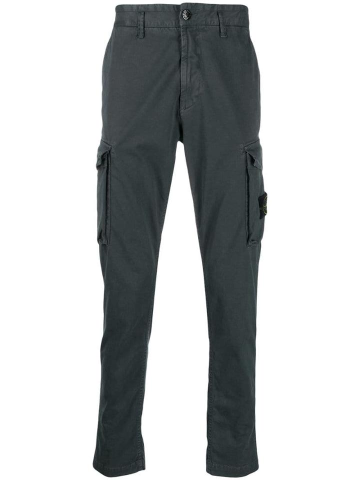 Stone Island Slim-fit Cargo Pants - Grey