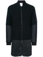 Lost & Found Rooms - Elongated Bomber Jacket - Men - Cotton/polyester/wool - M, Black, Cotton/polyester/wool