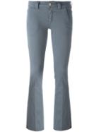 Dondup Bootcut Fit Trousers, Women's, Size: 30, Grey, Cotton/spandex/elastane