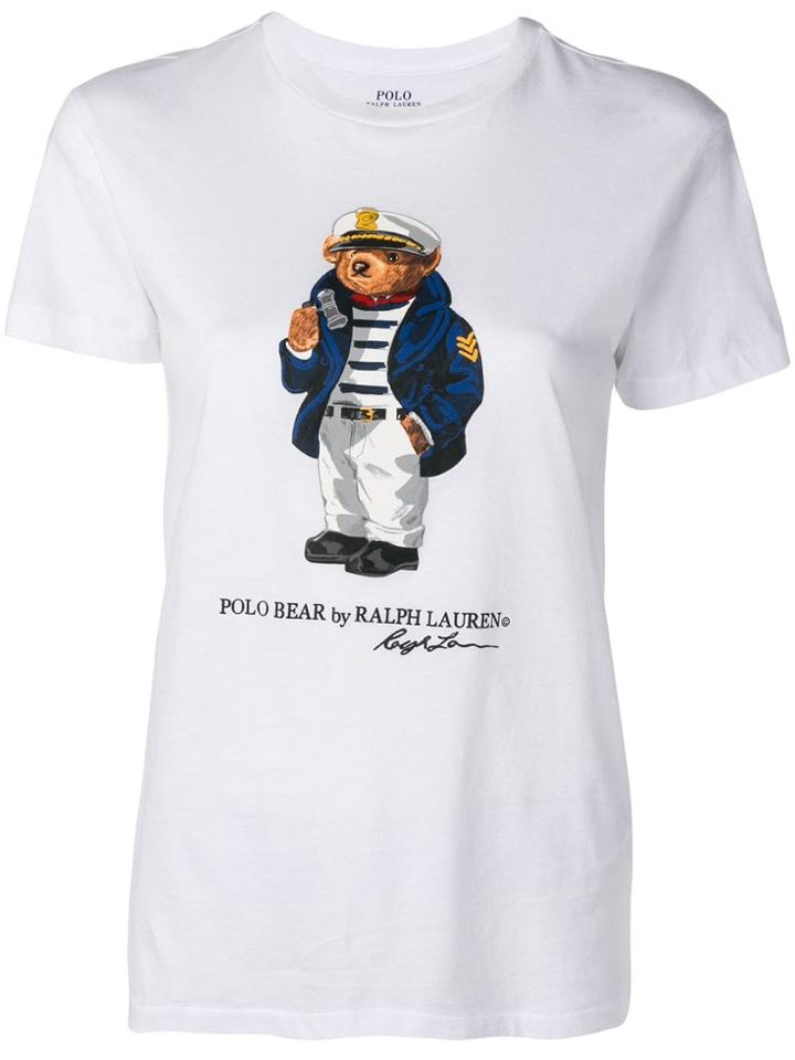 Polo Ralph Lauren Polo Bear Printed T-shirt - White